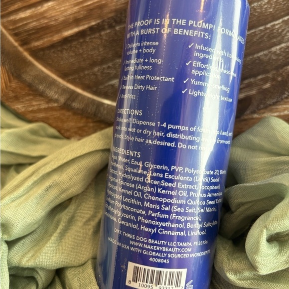 Nakery Beauty Bombshell Burst Plump + Lift Hair Styling Foam - Picture 4 of 4